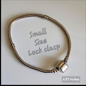 6CHARM Bracelet Starter Snake  Bracelet  6.87 inches